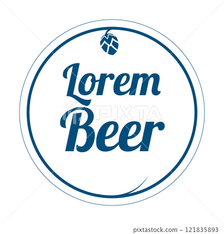 Beer label logo vector illustration 121835893