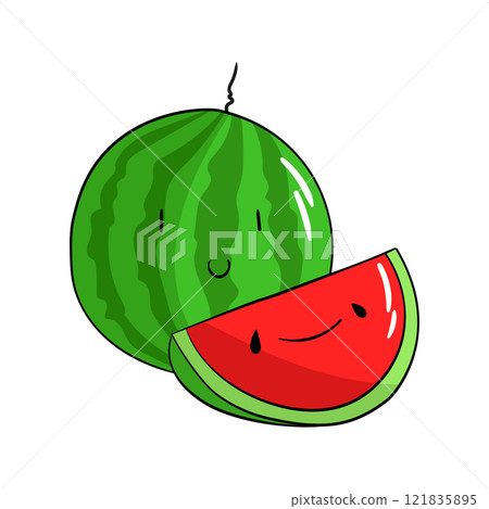Fruit watermelon vector illustration Fruit watermelon vector illustration 121835895