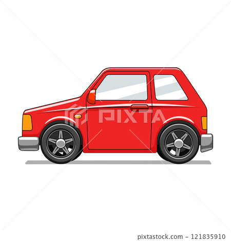 Red toy car vector illustration 121835910
