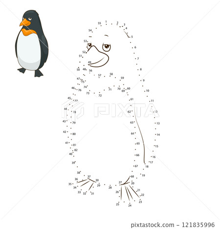 Learn to draw animal penguin vector illustration Learn to draw animal penguin vector illustration 121835996
