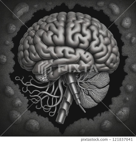 human brain close up 121837041