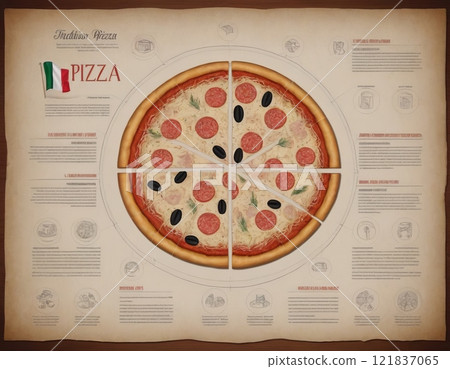 pizza brochure of Italian cuisine pizza brochure of Italian cuisine 121837065