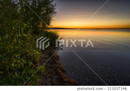 Evening view of the lake Evening view of the lake 121837146