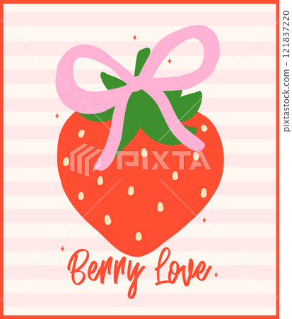 Retro Coquette Strawberry Pink Ribbon bow Berryy love Minimal Flat Design Vintage Aesthetic Retro Coquette Strawberry Pink Ribbon bow Berryy love Minimal Flat Design Vintage Aesthetic 121837220