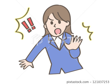 做停止姿勢的人 121837253