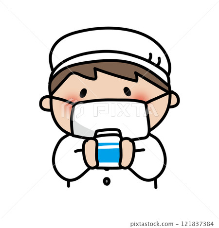 Child on lunch duty (boy 2) Child on lunch duty (boy 2) 121837384