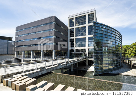 Building view of the New Taipei City Yingge Ceramics Museum, Taiwan's first professional museum dedicated to ceramics. Building view of the New Taipei City Yingge Ceramics Museum, Taiwan's first professional museum dedicated to ceramics. 121837393