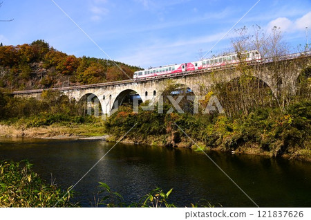 JR Kamaishi Line (Galaxy Dream Line Kamaishi Line) Tatsusobe River Bridge 121837626