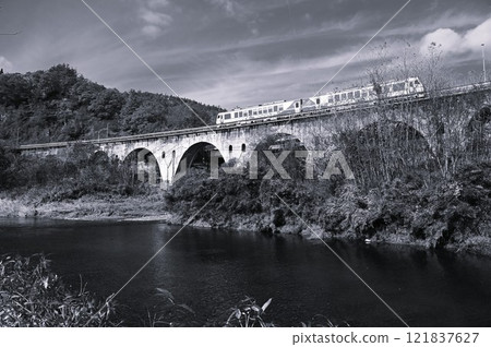 JR Kamaishi Line (Galaxy Dream Line Kamaishi Line) Tatsusobe River Bridge JR Kamaishi Line (Galaxy Dream Line Kamaishi Line) Tatsusobe River Bridge 121837627