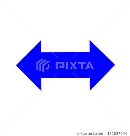 Illustration of a double arrow 121837904
