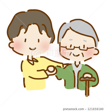 寬鬆可愛男護工協助行走2 121838180