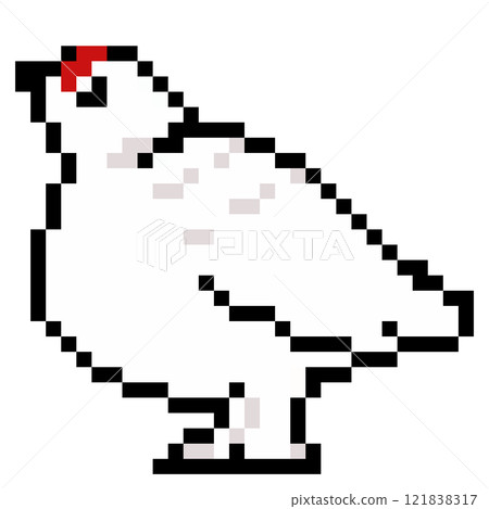 像素藝術動物插圖松雞 Awebo 像素藝術動物插圖松雞 Awebo 121838317