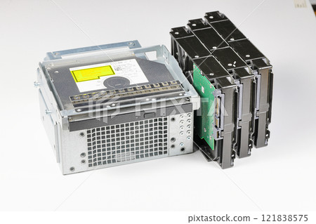 HDD 3.5" for installation on internal HDD cage or HDD rack for computer data storage server or workstation. HDD 3.5" for installation on internal HDD cage or HDD rack for computer data storage server or workstation. 121838575