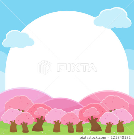 pink spring field frame 1 121840181