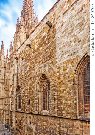 Cathedral of the Holy Cross and Saint Eulalia. Barcelona. Cathedral of the Holy Cross and Saint Eulalia. Barcelona. 121840760