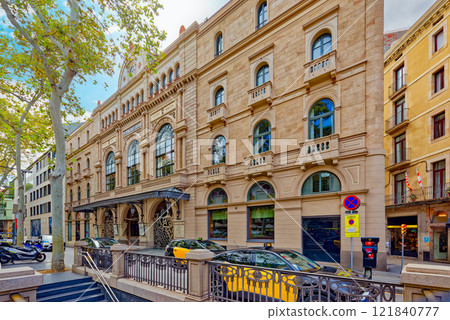 Gran Teatre del Liceu on La Rambla in Barcelona. 121840777