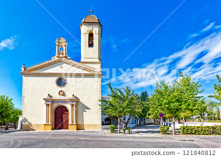 Sanctuary of Our Lady of Vinyet patroness of Sitges. Sanctuary of Our Lady of Vinyet patroness of Sitges. 121840812