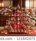 Doll's ornament of the Hina Matsuri 121842073