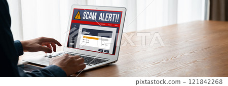 Cyber security software show alert of cyber attack for protection snugly 121842268