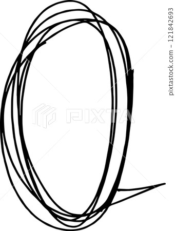Hand drawn speech bubble Hand drawn speech bubble 121842693