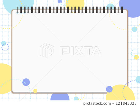 Notebook background material, pop design, landscape orientation Notebook background material, pop design, landscape orientation 121843325
