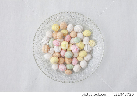 五色豆玻璃盤 五色豆玻璃盤 121843720