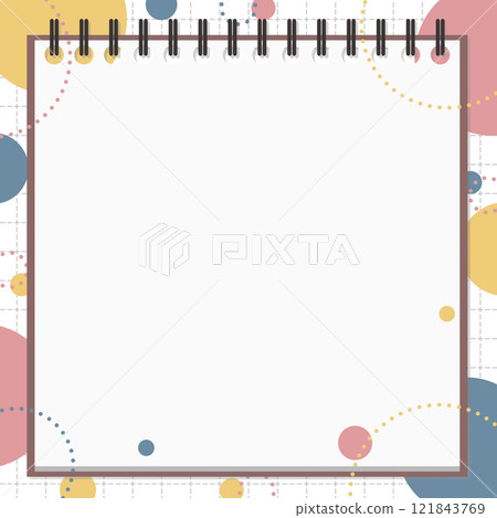 Notepad background material, pop design 121843769