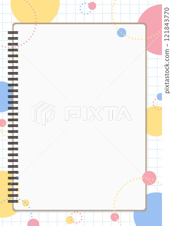 Notebook background material, pop design 121843770