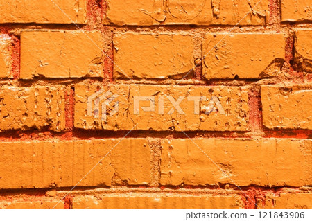 Smooth brickwork, changed colors, carp background in soft pastel colors Smooth brickwork, changed colors, carp background in soft pastel colors 121843906