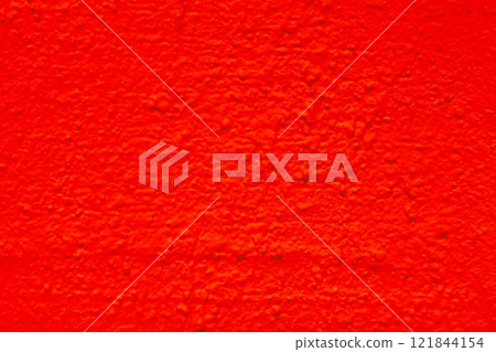 Wall texture with white shabby plaster.  121844154