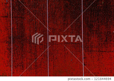 Old painted metal sheet, grunge texture, changed colors, background in soothing colors. Old painted metal sheet, grunge texture, changed colors, background in soothing colors. 121844694