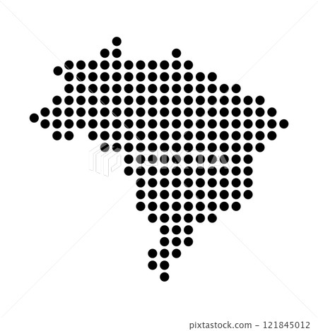 Brazil Map Icon 121845012