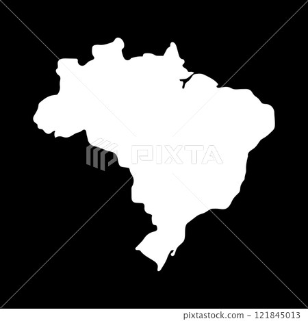 Brazil Map Icon 121845013