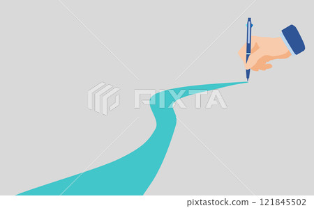 Illustration of a roadmap to achieving your goals Illustration of a roadmap to achieving your goals 121845502