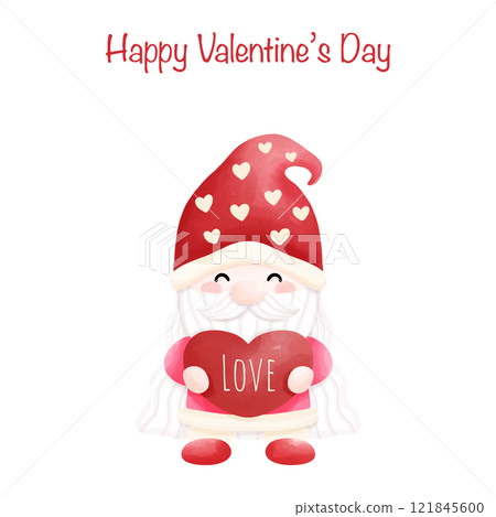 Valentine elements, Valentine gnome. Valentine elements, Valentine gnome. 121845600