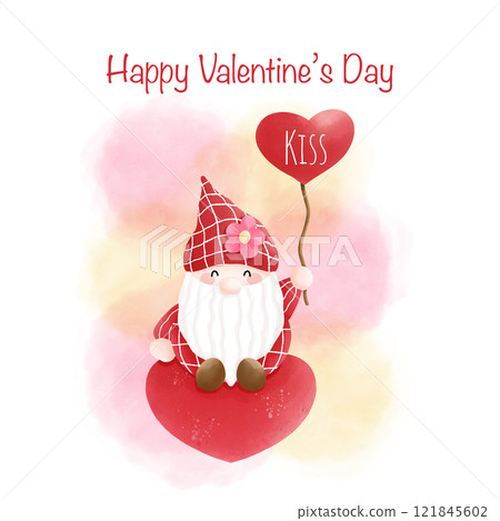 Valentine elements, Valentine gnome. Valentine elements, Valentine gnome. 121845602