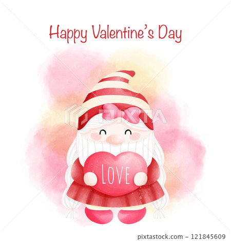 Valentine elements, Valentine gnome. Valentine elements, Valentine gnome. 121845609