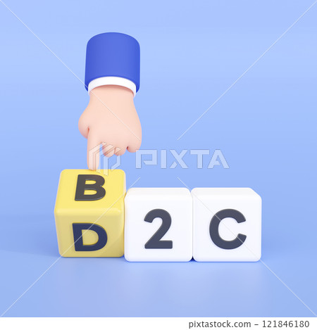 3DCG｜Direct to Consumer・Business to Consumer 121846180