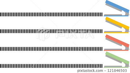 Stapler graphic material illustration 121846503