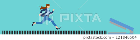 Illustration of a roadmap to achieving your goals 121846504