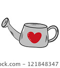 Watering Can Illustration for Gardening  Essential Tool for Plant Care. 121848347