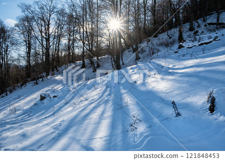 Big Fatra mountains, Slovakia, snowy landscape 121848453