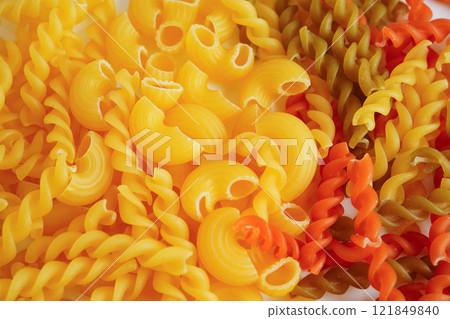 Pasta noodles for cooking Italian food. Pasta noodles for cooking Italian food. 121849840