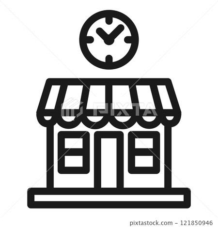 Shop icon. Vector flat isolated illustration 121850946