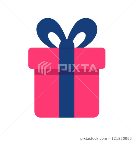 Gift box. Valentine's day. Vector illustration Gift box. Valentine's day. Vector illustration 121850993