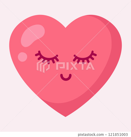 Cute heart. Happy Valentine's day. Vector illustration Cute heart. Happy Valentine's day. Vector illustration 121851003
