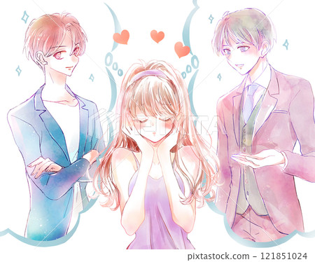 一個女人迷失在兩個男人之間 121851024