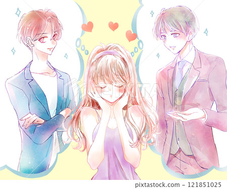 一個女人迷失在兩個男人之間 一個女人迷失在兩個男人之間 121851025