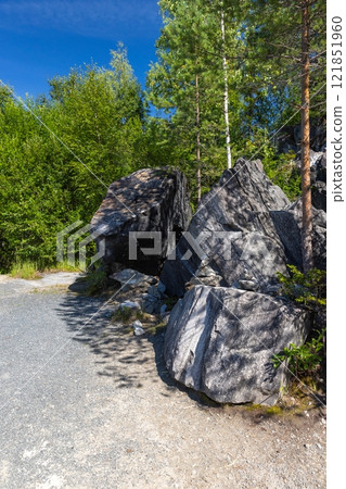 Vertical Karelian landscape photo taken at Ruskeala, Karelia Vertical Karelian landscape photo taken at Ruskeala, Karelia 121851960