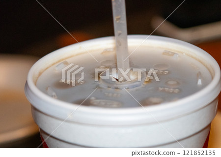 soft drink fast food to go cup close up soft drink fast food to go cup close up 121852135